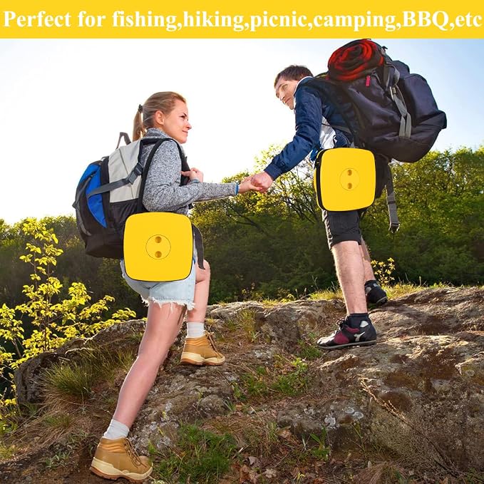 Fishboy Upgraded Collapsible Stool, 400lbs Max Weight, Lightweight But Sturdy, Portable Retractable Folding Telescoping Foldable Camping Stool for Adults Outdoor Fishing Hiking BBQ