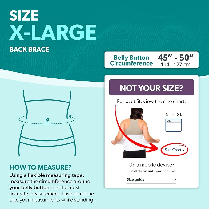 BraceAbility Plus Size XL Bariatric Back Brace - Extra Large Big and Tall Lumbar Support Girdle for Obesity Lower Back Pain in Extra Large, Heavy or Overweight Men and Women (Fits 45"-50")