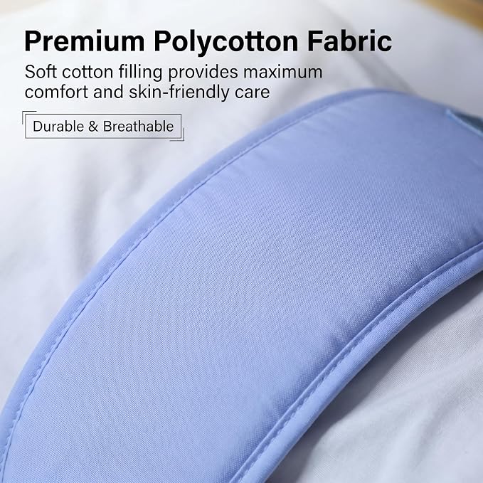 Medical Bed Restraint Strap for Elderly, Anti-Fall Waist Belt for Elderly, Adjustable Wheelchair Seat Safety Belt,Medical Bed Safety Assist, Aqua Blue
