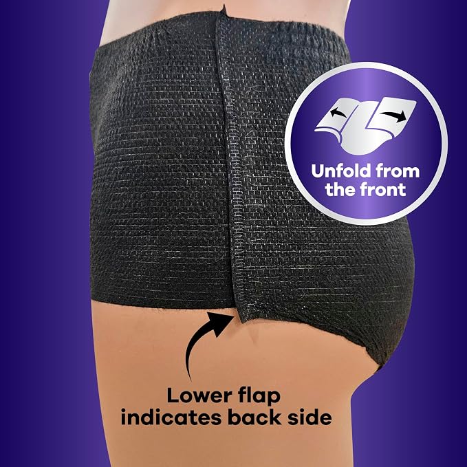 Always Discreet Night, Reimagined Adult Diapers for Women, Extended Overnight Absorbency Incontinence and Postpartum Underwear Size XL/XXL, 360 Degree Coverage While Laying Down, 14 Count (Pack of 2)