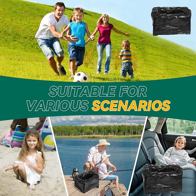 In-car Portable Toilet Collapsible Potty, Emergency Toilet | Temporary Potty For Outdoor Camping, Road Trips, Traffic Jams, Boating And Fishing