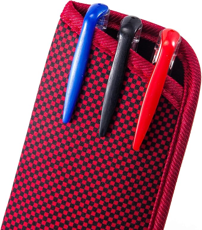 TRIUMPH VISION 3 Pack Reading Glasses Pouch Soft Case Eyeglass Sleeve Slim | Alternative to Bulky Case in bag, Lightweight Lined Padded Protect Optical lens Slip in, Cute Pattern Portable for Daily Use