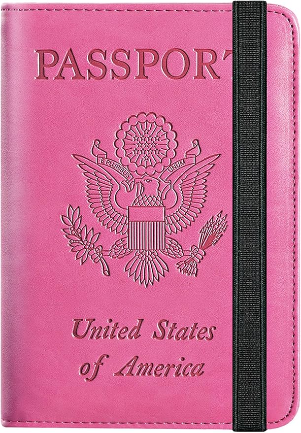Passport Holder, Travel Essentials, Passport Cover, RFID Travel Wallet | Passport Wallet, Travel Accessories, RFID Blocking, Synthetic Leather Card Case, International Must Haves, For Women Men