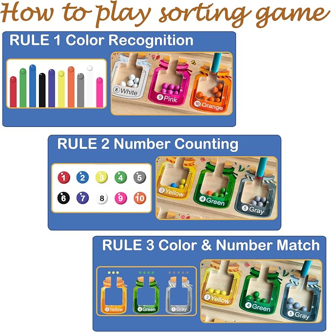Alzheimers Products for Elderly, Dementia Activities for Seniors, Memory Care Magnetic Color & Number Matching Games for People with Parkinsons, Fidget Toys Sensory Cognitive Gift Maze Board