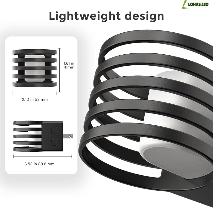 L LOHAS LED Night Light, 2 Pack 3CCT Night Lights Plug into Wall, Amber/3000K/5000K Adjustable Color Temperature Night-Lights, Dimmable Nightlight with Dusk to Dawn Sensor for Bedroom Hallway Bathroom