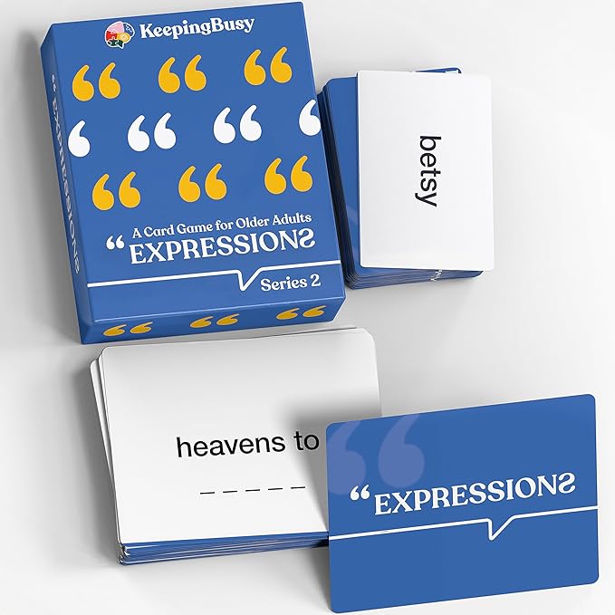 Keeping Busy Expressions | Dementia Activities for Seniors Dementia Products for Elderly Memory Games for Seniors Memory Games for Adults Alzheimers Products for Elderly Alzheimers Activities (Set 2)
