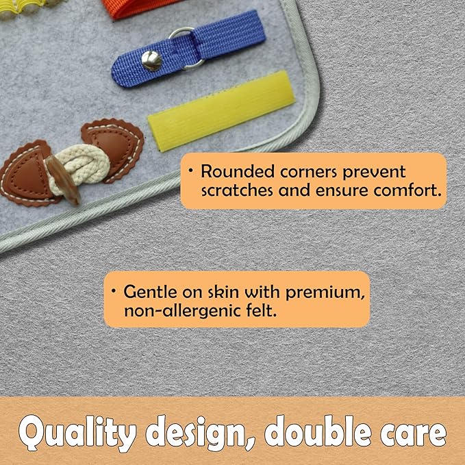 Fidget Blanket for Adults with Dementia, Dementia Activities for Seniors & Alzheimer’s Patients, Sensory Blanket Busy Board, Dementia Fidget Toys for Elderly，Anxiety Relief