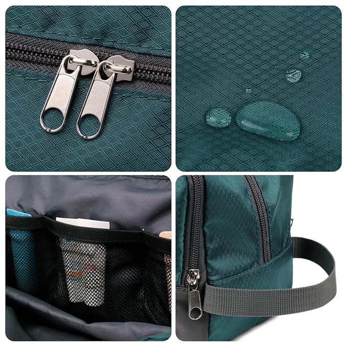 WANDF Travel Toiletry Bag for Men, Small Dopp Kit for Toiletries