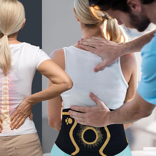 ORTONYX Back Support Brace Lumbosacral - 3D Knitted Design with 4 Embedded Stays, Breathable and Elastic Material, Hook&Loop Closure with Hand Loop for Easy Use XXL/KB725