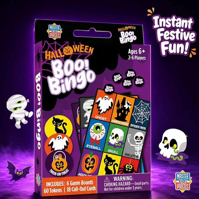 Masterpieces Family Games - Halloween Boo! Bingo Game