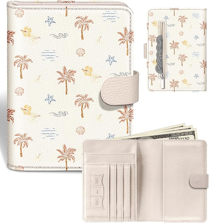 Slohif Airtag Passport Holder Cover Wallet Case for Travel Women - Leather RFID Blocking Passport Book Multiple Personalized Organizer Slim Portable Carrier Card Slots Protector Sleeve Stamp