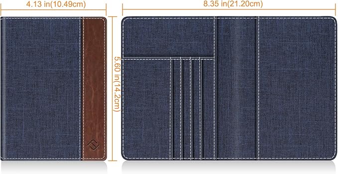 FINTIE Passport Holder, Slim Travel Wallet RFID Blocking Card Case Cover | Passport Cover Protector Essentials with Credit Card Slots, For Women/Men
