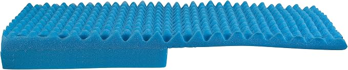 DMI Egg Crate Sculpted Foam Car Seat Cushion, Office Chair Cushion Relieves Back Pain, Tail Bone Pain, Sciatica, 32 X 18 X 3, Full Back (Pack of 2)