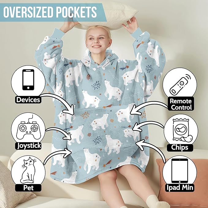 Wearable Blanket Hoodie For Mom Wife Best Ever Hoodie- Christmas Gift From Husband Daughter Anniversary Birthday