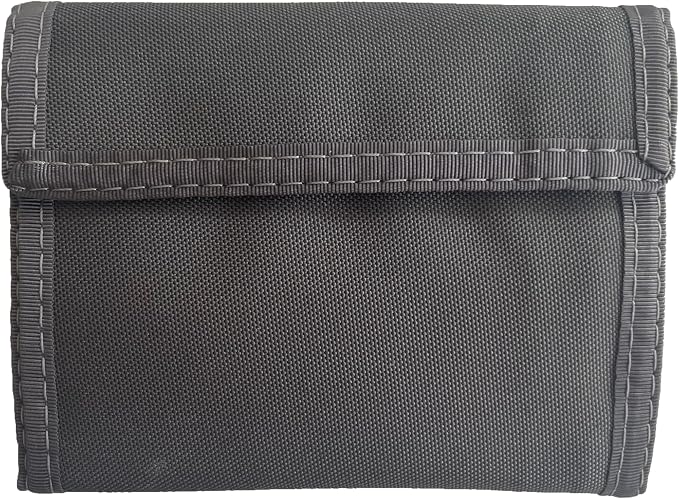 Sprocket Nylon Billfold Wallet with Zippered Pockets (Granite)