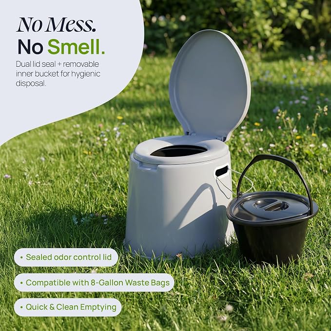 PLAYBERG Portable Travel Toilet for Camping and Hiking