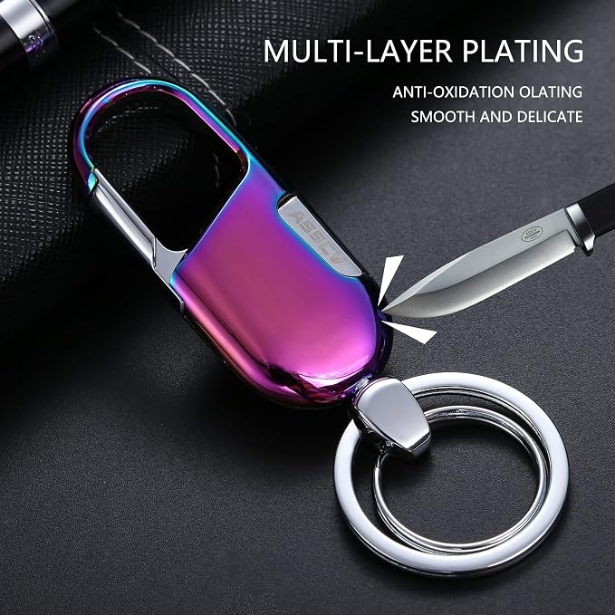Car Keys Keychain, Heavy Duty Keychains,Car Key Fob Accessory For Men and Women,With Elegant Metal Box