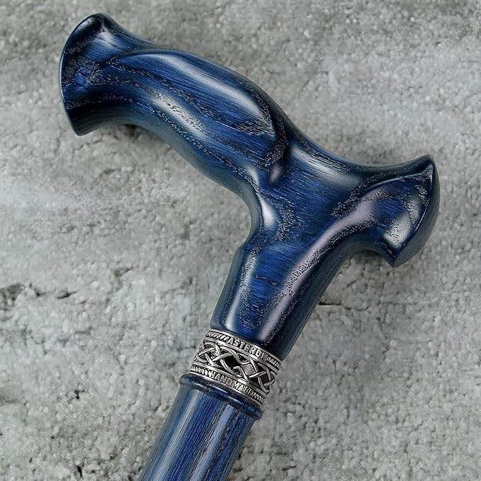 Asterom Walking Cane for Men & Women - Handmade, Ergonomic, Wooden Canes - Cool Walking Sticks for Seniors
