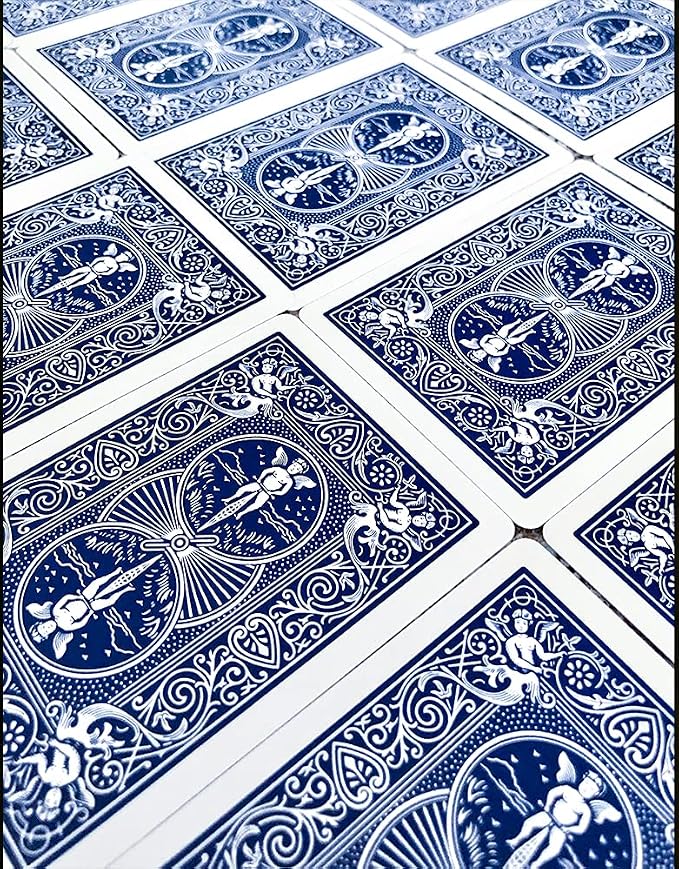 Bicycle Rider Back Playing Cards 12 Pack Poker Size Red Blue Bulk Set | Air Cushion Finish, Made in USA, 6 red and 6 blue decks, 52 cards plus 2 Jokers per deck, Classic design