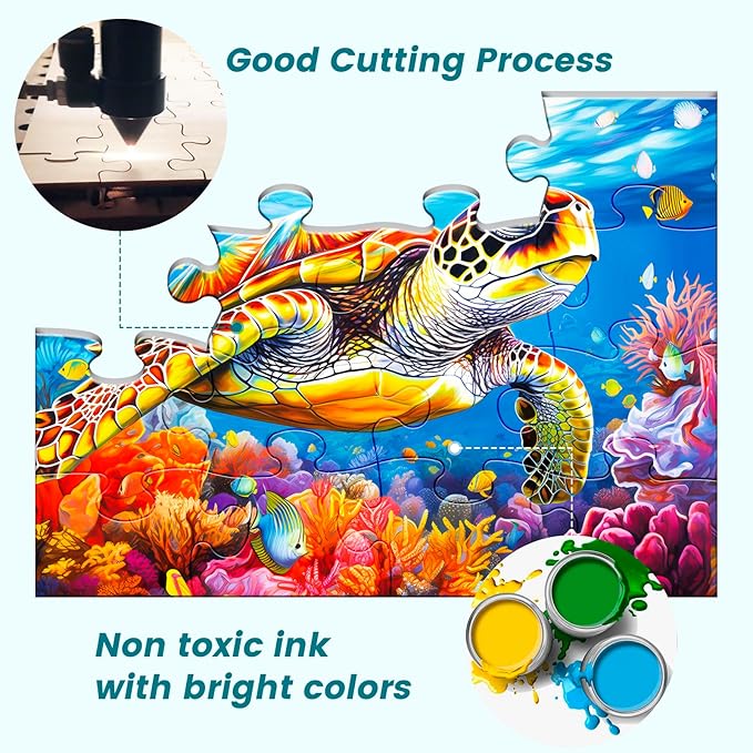 6 Packs 16 Piece Large Piece Jigsaw Puzzle Dementia Alzheimer's Products and Activities for Elderly Seniors Gift Easy Puzzle, Alzheimer's Puzzles Memory Cognitive Games with 6 Storage Bags