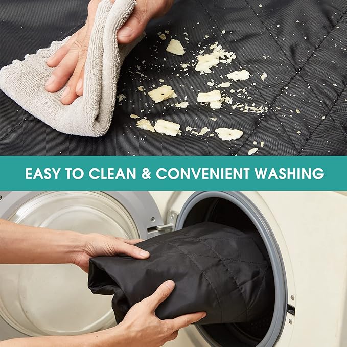 45" x 36" Positioning Bed Pad with Handles Washable Draw Sheets for Hospital Bed Ridden Patient Clothes Waterproof Glide Sheets for Patients Moving Pad for Lifting &Transfer Sheet Nylon, Black