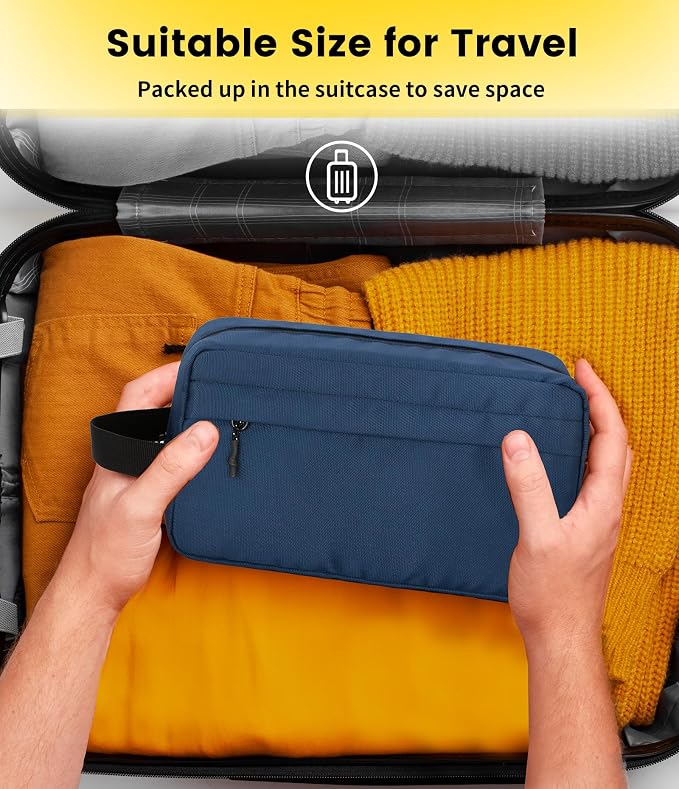 Vorspack Travel Toiletry Bag for Men - Hanging Toiletries Bag Water Resistant Travel Bag for Toiletries Accessories
