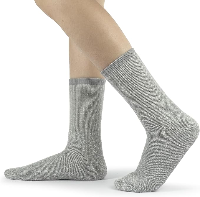 BomKinta Wool Hiking Socks Women - Merino Thick Warm Thermal Boot Socks - Winter Cozy Crew Sock Size 5-11