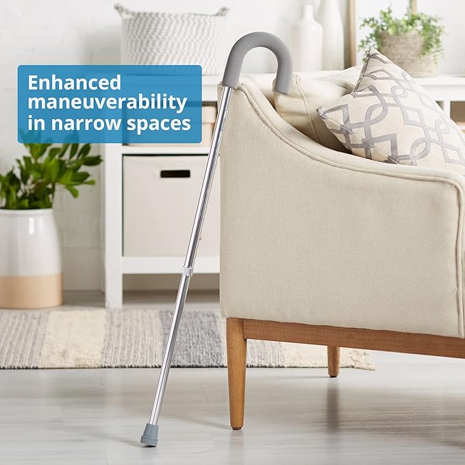 McKesson Aluminum Round Handle Cane 28.75" to 37.75" H