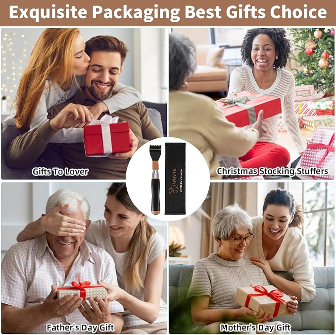 WOVTE 2Pack Extendable Dual Rods Back Scratcher for Men Women | Anti Rotation Design, Skin Friendly Resin Massage Head, Stocking Stuffers for Men Women Adults, Perfect Gifts for Men Women