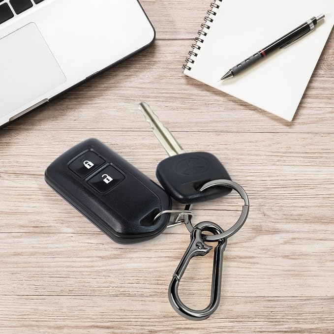 2 Pcs Metal Keyring Chain Ring Holder Keys Organizer for Home Car Keys, Key Finder, Car Keychain