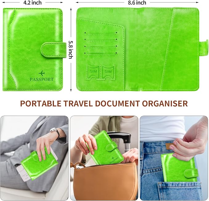Passport Holder for Travel Essentials Wallet Cover Case Women Men Gift | Passport Holder for Travel Cruise Essentials, Passport Wallet Cover Case Women Men Travel Gifts