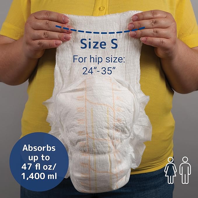 Abena Premium Incontinence Protective Underwear, Abena Pants, Pull-ups, Moderate Absorbency, Level 1, Small, 96 Count