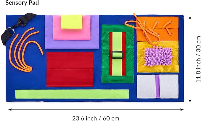 Fidget Blanket for Dementia | Calming & Comforting Activities for Adults with Dementia | Sensory Blanket | Dementia Products for Elderly | Helps Alzheimers, Dementia, Asperger’s, Autism, Anxiety