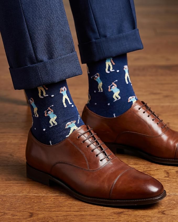 Funny Golf Socks For Men, Hilarious Golf Gift For Men, One Size 8-13