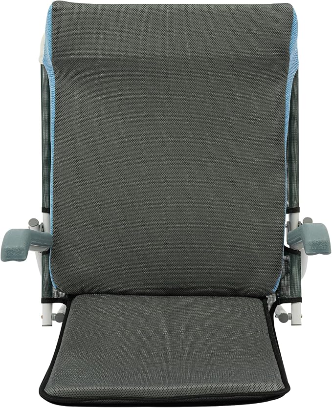 Adjustable Bed Backrest, Portable Folding Backrest for Elderly Patient Care, 20-75° Adjustable Lifting Back Support with 198 lbs Weight Capacity (Green)