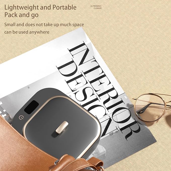 Ultrasonic Retainer Cleaner - 48kHz Retainer Cleaner Machine for Dentures, Mouth Guards, Aligner, Toothbrush Heads, Jewelry, 3 Modes Denture Cleaner with 250ml Dental Cleaning Pod