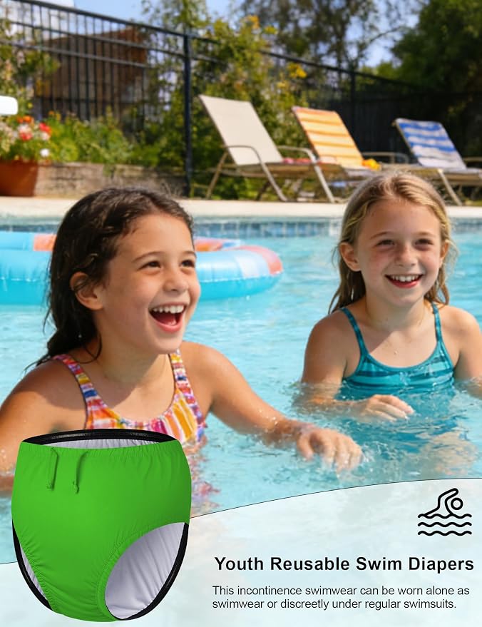 Special Needs Reusable Swim Diapers - Waterproof, Leakproof, Unisex