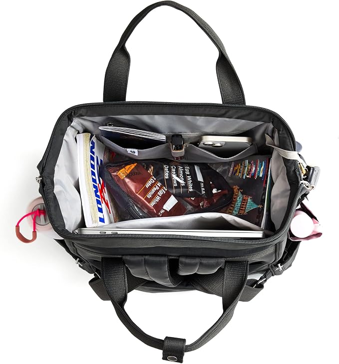 Baggallini Securtex Anti-Theft Windsor Backpack for Travel, Work & College, RFID & Locking Zipper, Up to 16" Laptop