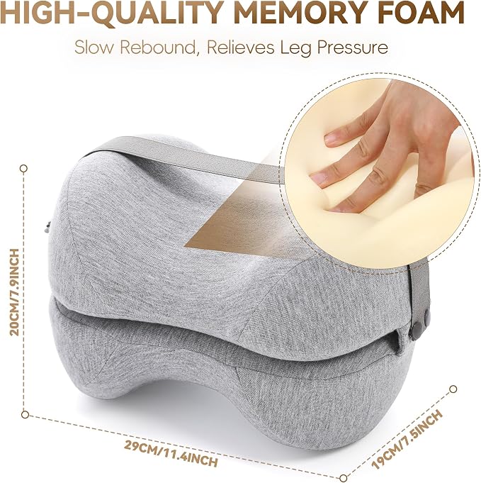 wefaner Knee Pillow for Side Sleepers Leg Pillow,Leg Knee and Foot Support Relieve Pain,The Elderly, Pregnant Women Leg Knee and Foot Support Relieve Pain