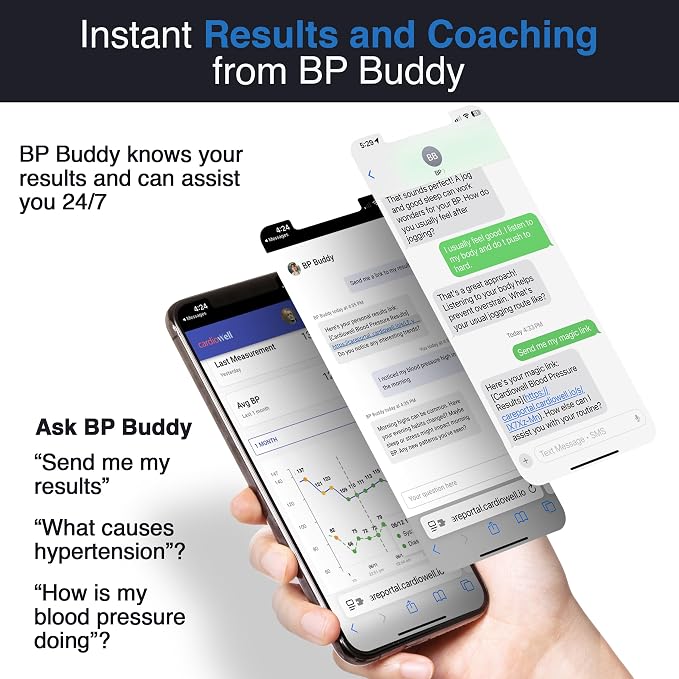 4G LTE Cellular High Blood Pressure Monitor – AMA Validated Accurate BP Device for Home Use, Automatic Upper Arm Large Cuff for Adults and Patients, Portable Heart Monitor