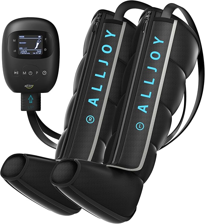 Cordless Air Compression Leg Recovery System, Christmas Gifts Professional Leg Massager Boots with Smart 5-Zone Tech for Sequential Compression, Fast Muscle Recovery & Swelling Relief for Athletes