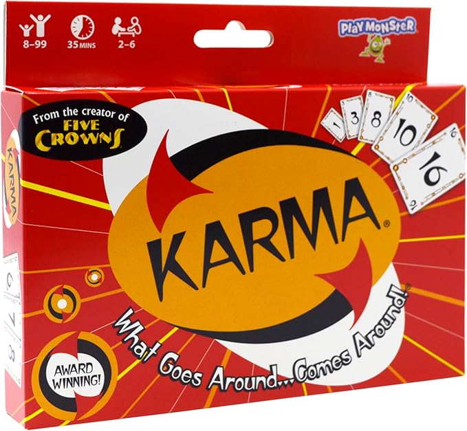 KARMA Playing Card Games for Kids, Family Games Night, Travel Game | Award Winning, Family Game Night, Travel Games, Playing Cards, Screen-Free, Holiday Game
