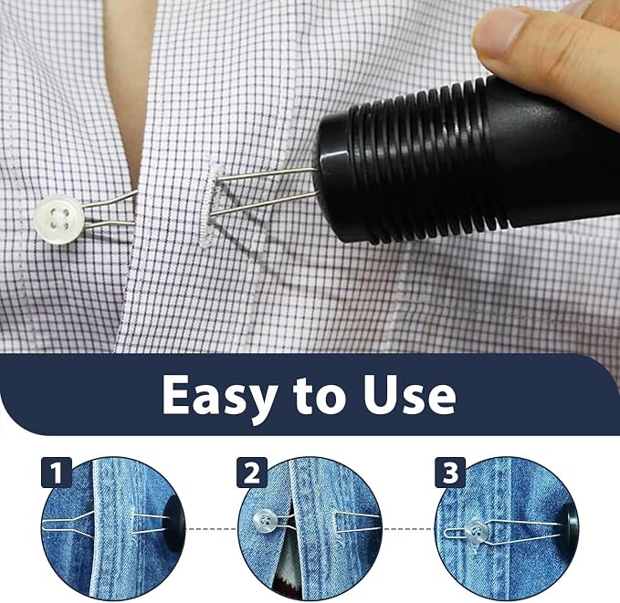 Button Hook and Zipper Pull Helper, One Hand Button Aids for Seniors Arthritis Stroke Carpal Tunnel Easy Dressing Aid Tool for Elderly Disabled, Soft Grip Handle, No Snagging for Dresses