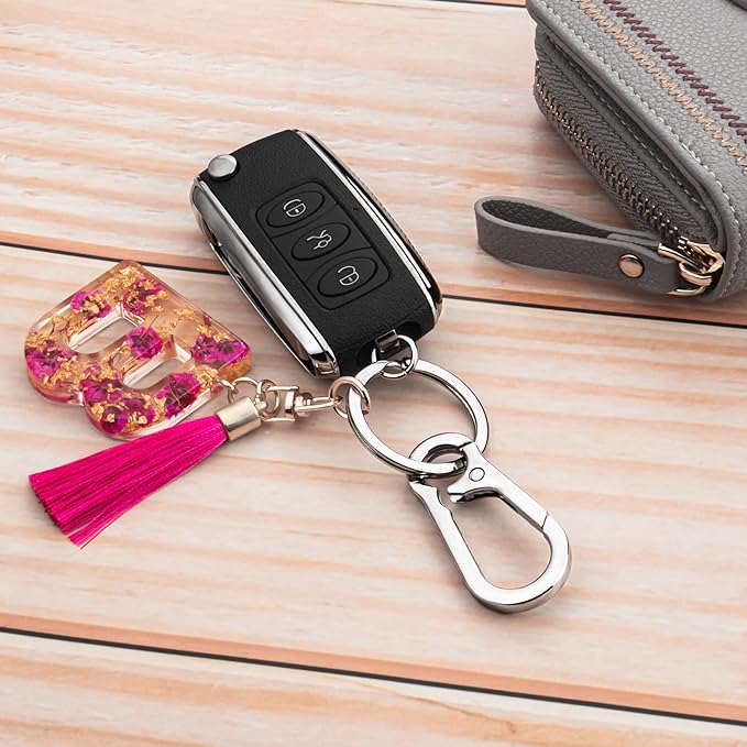 Wikavanli Metal Keychains Keyring Key Chain Ring Clip Holder Organizer for Home Car Keys Key Finder Women Men
