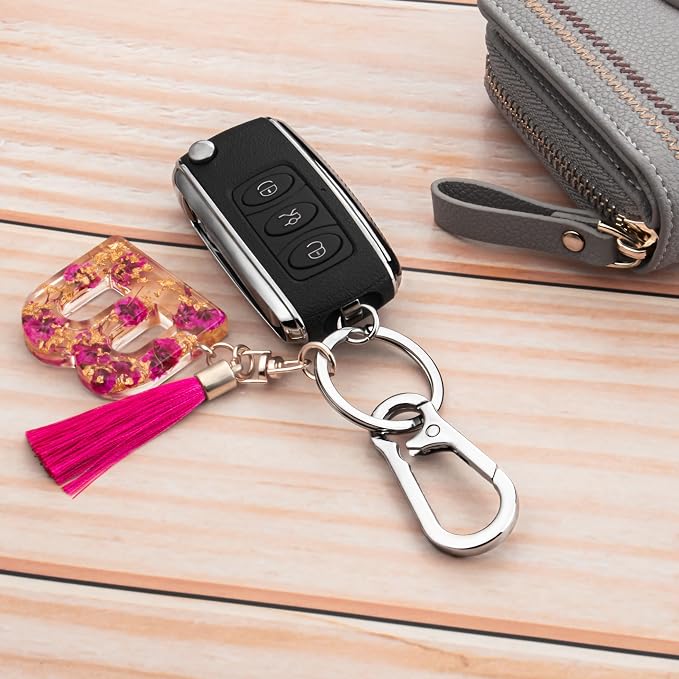 Wikavanli Metal Keychains Keyring Key Chain Ring Clip Holder Organizer for Home Car Keys Key Finder Women Men