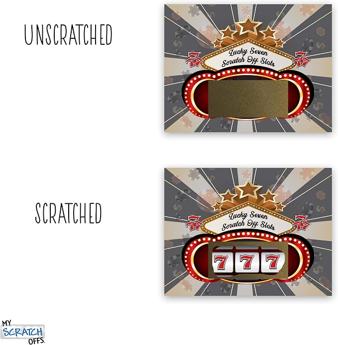 My Scratch Offs Casino Night Scratch Off Games 26 Pack, Slot Machine | Scratch Off Game Cards are ideal for casino party favors, supplies, fundraising, events, businesses, holidays and gatherings