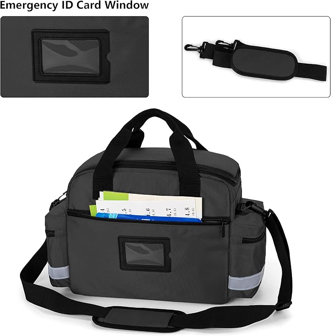 Trunab Home Health Nurse Bag Medical Bag Organizer with Handle | with Shoulder Strap for Home Visit, Travel, Nursing Student