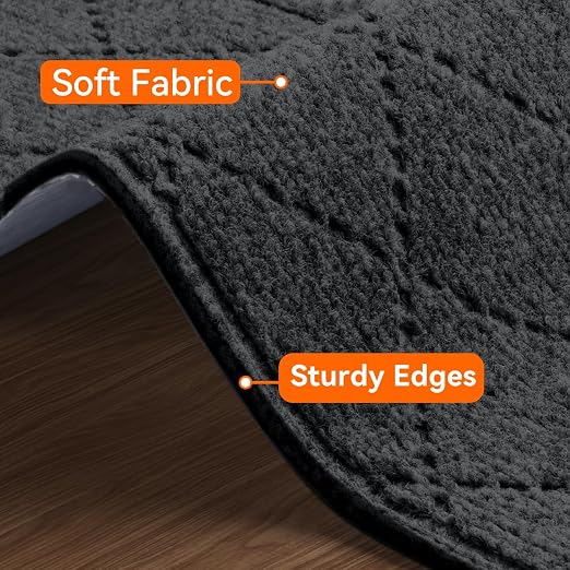 Stair Treads for Wooden Steps 18 PCS, Non Slip Rugs Dark Grey | 8x30in Self-adhesive Stair Runner Strips, Machine Washable, Indoor Carpet for Stairs, Stair Protection for Kids Pets Elderly
