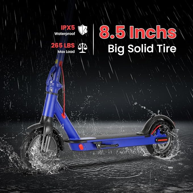 Caroma Electric Scooter with Seat Option,500/350W Motor Up to 25/20 Miles Range & 25/20 MPH Speed,9" Tires,Adjustable Electric Scooter for Adults,Foldable Commuting