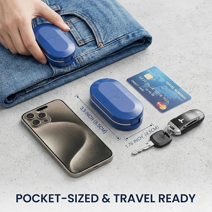 Pill Cutter, Precise 1/2 Pill Splitter for Small and Large Pills, Portable Medicine Divider with Storage Compartment, for Travel and Daily Use (Classic White & Slate Gray)